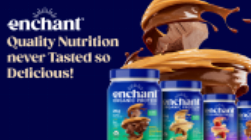 Enchant Organic Protein and Collagen shake powders