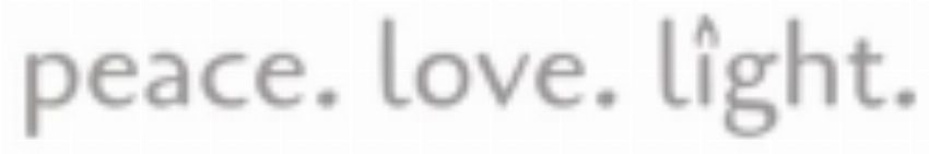 Peace Love Light