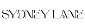 Sydney Lane